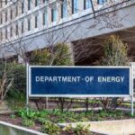 "Department of Energy" sign outside a government building.