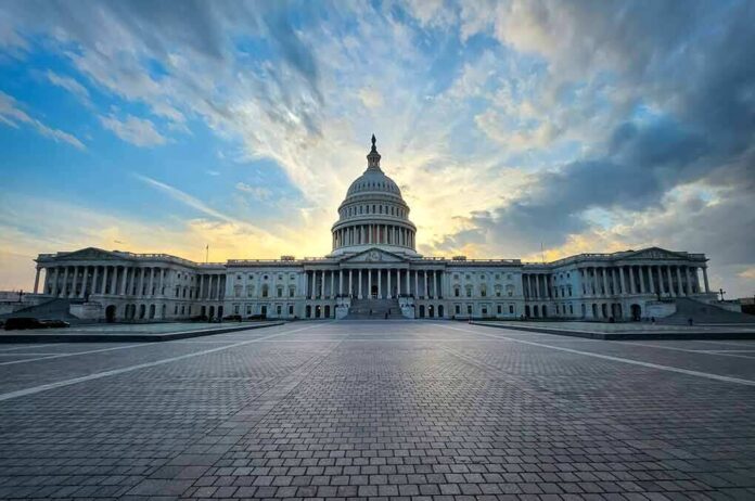 2311513239 featured image Capitol building under dramatic sky at sunset or sunrise