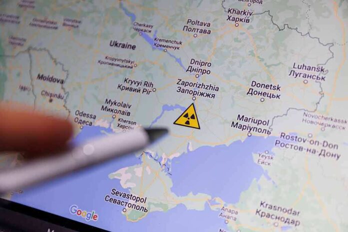 2188181943 featured image Map of Ukraine with nuclear warning symbol