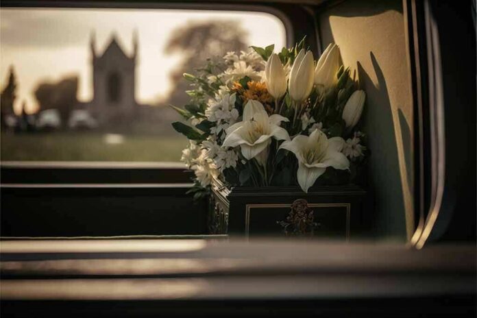 2233487901 featured image White flowers in a car with blurred background