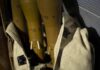 Bag with grenades in fabric holder