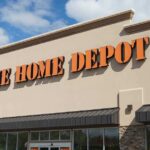 Exterior view of a Home Depot store with large signage