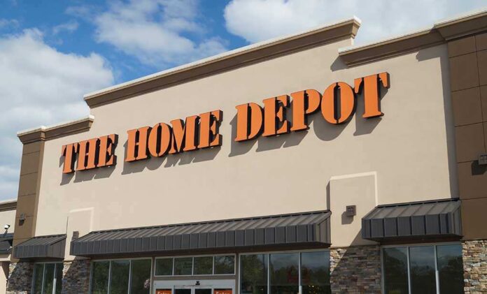 shutterstock_203952067.jpg Exterior view of a Home Depot store with large signage