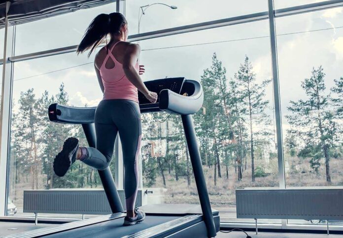 woman in gym