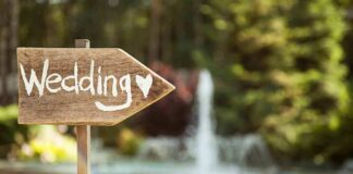 wedding sign
