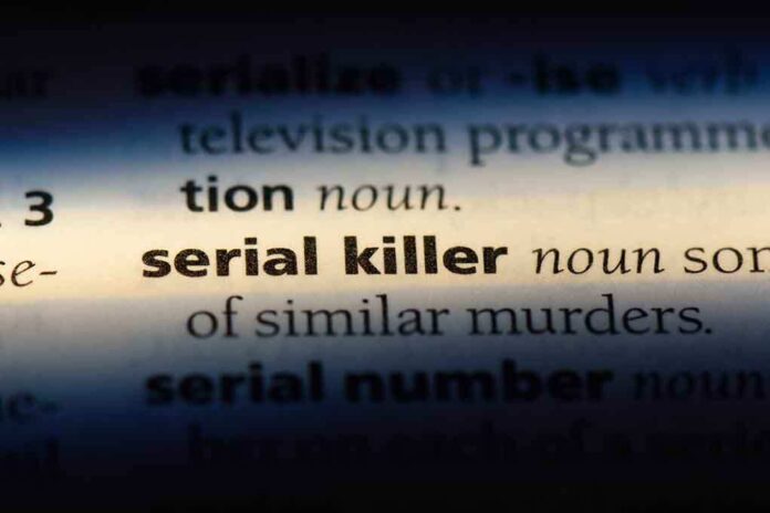 shutterstock_1155420268 (3).jpg Close-up of a dictionary page showing the definition of 'serial killer'