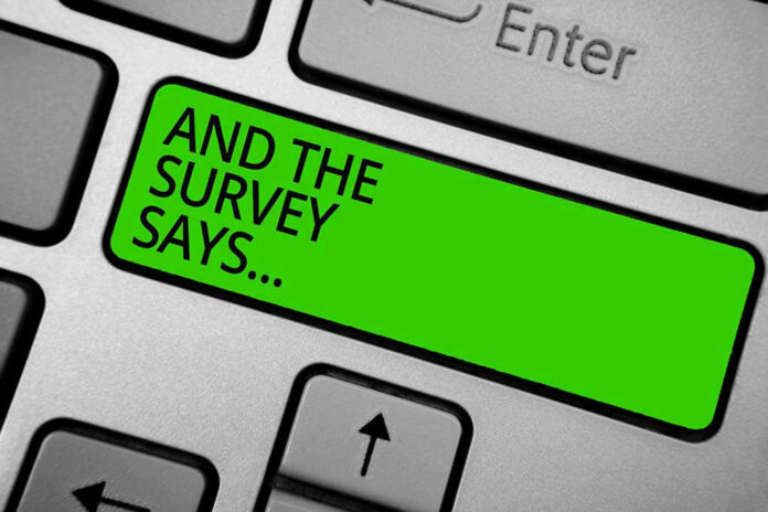 Green key with AND THE SURVEY SAYS...
