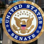 Senate Stuns With $500K Legal Shield Grab Seal of the United States Senate featuring an eagle and stars