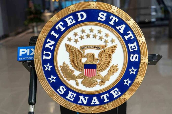 shutterstock_2115262337 (3).jpg Seal of the United States Senate featuring an eagle and stars