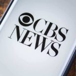 CBS News logo displayed on a screen