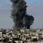 Beirut Strikes EXPLODE “Ceasefire” Myth Large explosion over a crowded urban area.