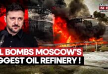 Refinery Inferno Rattles Moscow Moscow's Biggest Oil Refinery Bombed! Zelenskyy's Revenge Attack Burns Russia, Shocking Visuals