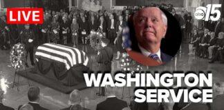 LIVE: Lindsey Graham's funeral service underway at Washington National Cathedral