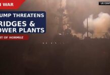 Trump Drew a Red Line and Iran Just Crossed It Again Trump Threatens to Bomb Bridges & Power Plants if Iran Attacks Strait of Hormuz Ships