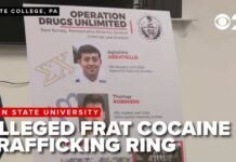 14 Charged in Penn State Cocaine Ring Tied to Frat Rituals Alleged Penn State fraternity cocaine ring leaves 14 charged, including one father