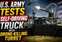New Army Truck Can Hunt Drones WITHOUT a Driver U.S. Army tests self-driving truck with drone-killing turret