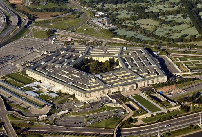 Pentagon building seen from above