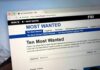 Prostitution Past? FBI Quietly Rewrites Gate Computer screen showing an FBI Most Wanted webpage