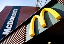 McDonald's restaurant exterior with golden arches sign