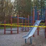 How One Anonymous Call Can Take Your Kids Playground equipment wrapped with caution tape