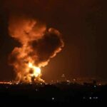 Refinery Inferno Rattles Moscow Large explosion with fireball and smoke at night