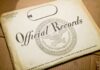 Official records envelope with U.S. Department of Defense seal