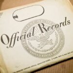 Official records envelope with U.S. Department of Defense seal