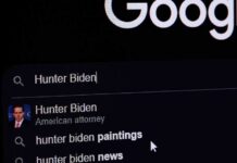 computer screen showing a search engine query with suggestions