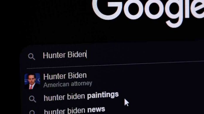 computer screen showing a search engine query with suggestions