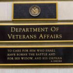 Department of Veterans Affairs building sign