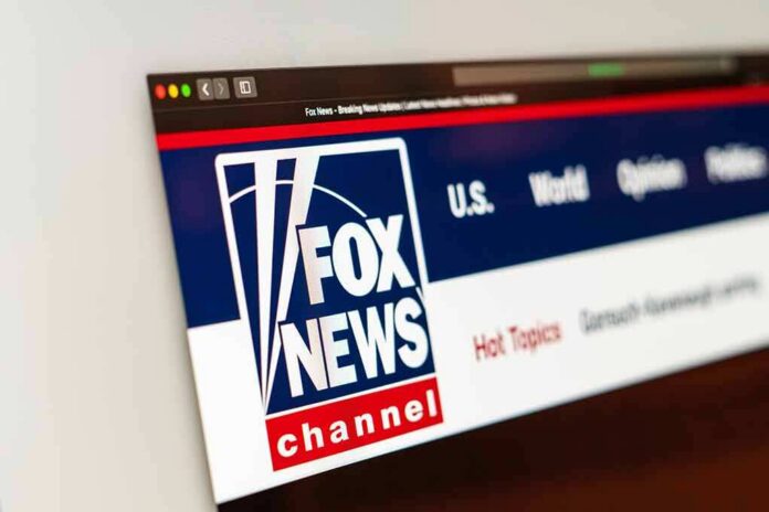 Fox News website logo on a computer screen