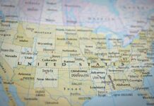 Trump Wants 1 State Immediately RENAMED Map of the United States with state borders and city labels